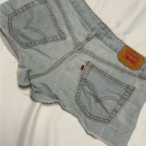 Levi's Y2K Superlow Denim Mini Shorts: Size 7